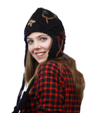 NYFASHION101 Nepal Handmade Ear Flaps Wool Fleece Lined Winter Hat