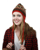 NYFASHION101 Nepal Handmade Ear Flaps Wool Fleece Lined Winter Hat-C12