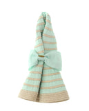 NYFASHION101 Crushable Two Tone Weaved Removable Bow Floppy Brim Sun Hat
