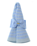 NYFASHION101 Crushable Two Tone Weaved Removable Bow Floppy Brim Sun Hat
