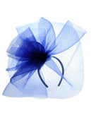 NYFASHION101 Elegant Formal Curlicue Center Sinamay Fascinator Headband