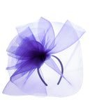 NYFASHION101 Elegant Formal Curlicue Center Sinamay Fascinator Headband