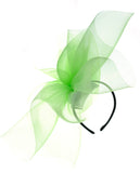 NYFASHION101 Elegant Formal Curlicue Center Sinamay Fascinator Headband