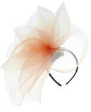 NYFASHION101 Elegant Formal Curlicue Center Sinamay Fascinator Headband