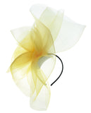 NYFASHION101 Elegant Formal Curlicue Center Sinamay Fascinator Headband