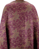 NYFASHION101 Large Soft Double Layer Jacquard Paisley Print Scarf Shawl Wrap- Light Purple