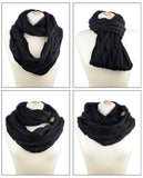 Soft Winter Warm Chunky Knit Cowl Infinity Loop Scarf