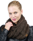 Soft Winter Warm Chunky Knit Cowl Infinity Loop Scarf
