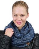 Soft Winter Warm Chunky Knit Cowl Infinity Loop Scarf
