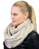 Soft Winter Warm Chunky Knit Cowl Infinity Loop Scarf