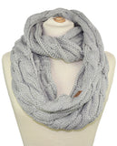 Soft Winter Warm Chunky Knit Cowl Infinity Loop Scarf