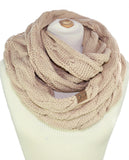 Soft Winter Warm Chunky Knit Cowl Infinity Loop Scarf