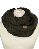 Soft Winter Warm Chunky Knit Cowl Infinity Loop Scarf