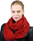Soft Winter Warm Chunky Knit Cowl Infinity Loop Scarf