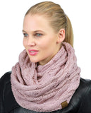 Soft Winter Warm Chunky Knit Cowl Infinity Loop Scarf