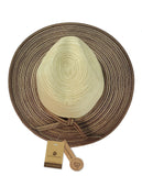 NYFASHION101 Multicolor Weaved Band Matching Brim Panama Fedora Sun Hat