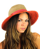 NYFASHION101 Solid Color Band Raffia Straw Weaved Panama Fedora Sun Hat