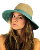NYFASHION101 Solid Color Band Raffia Straw Weaved Panama Fedora Sun Hat