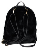 C.C Women's Faux Fur Fuzzy Backpack Schoolbag Shoulder Bag Purse