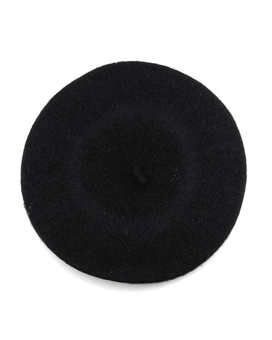 French Style Lightweight Casual Classic Solid Color Wool Beret