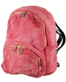 C.C Women's Faux Fur Fuzzy Backpack Schoolbag Shoulder Bag Purse