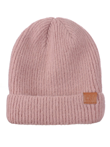 D&Y Unisex Convertible Slouchy  Simple Solid Fine Rib Beanie