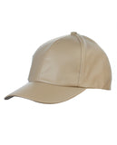 NYFASHION101 Unisex Soft PU Leather Precurved Baseball Cap