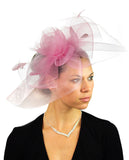 NYFASHION101 Elegant Formal Curlicue Center Sinamay Fascinator Headband