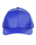 NYFASHION101 Unisex Soft PU Leather Precurved Baseball Cap