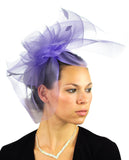 NYFASHION101 Elegant Formal Curlicue Center Sinamay Fascinator Headband