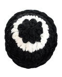 Two Tone Single Strip Handmade Big Loop Helsinski Hat Beanie
