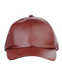 NYFASHION101 Unisex Soft PU Leather Precurved Baseball Cap