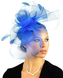 NYFASHION101 Elegant Formal Curlicue Center Sinamay Fascinator Headband