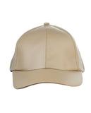 NYFASHION101 Unisex Soft PU Leather Precurved Baseball Cap