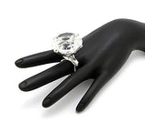 NYFASHION101 Women's Extra Big Rhinestone Fashion Stretch Ring