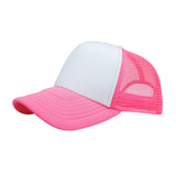 NYFASHION101 Blank Mesh Adjustable Snapback Cotton 6-Panel Trucker Hat Cap