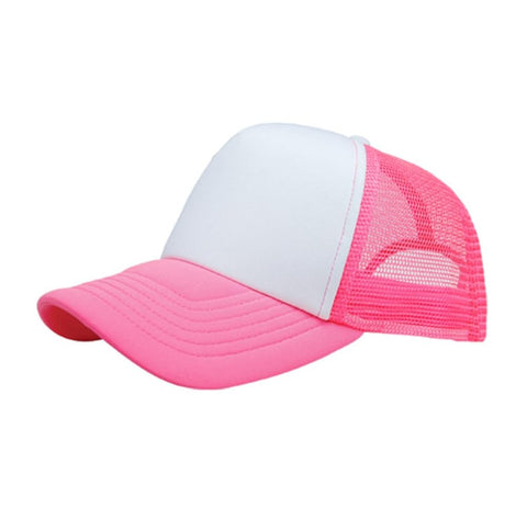 NYFASHION101 Blank Mesh Adjustable Snapback Cotton 6-Panel Trucker Hat Cap