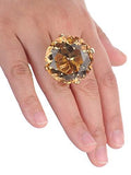 NYFASHION101 Women's Extra Big Rhinestone Fashion Stretch Ring