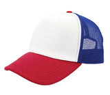 NYFASHION101 Blank Mesh Adjustable Snapback Cotton 6-Panel Trucker Hat Cap