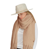 C.C Fall Winter Solid and Multicolored Woven Knit Scarf for Women