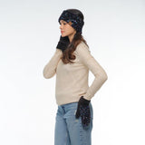 C.C Sequin Headwrap for Women - Stretchable Soft Warm Knit Winter Headband Ear Warmer (Hot Pink)