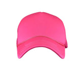 NYFASHION101 Blank Mesh Adjustable Snapback Cotton 6-Panel Trucker Hat Cap