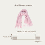 C.C Fall Winter Solid and Multicolored Woven Knit Scarf for Women