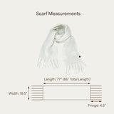 C.C Fall Winter Solid and Multicolored Woven Knit Scarf for Women