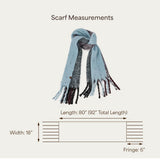 C.C Fall Winter Solid and Multicolored Woven Knit Scarf for Women
