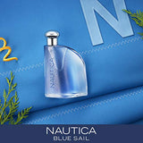 Nautica Blue Eau de Toilette 3.4 fl oz (Pack of 1), Notes of Basil, Jasmine, and Cedarwood, Men's Fragrance, Long Lasting, Everyday Fragrance, Travel Size