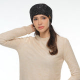 C.C Sequin Headwrap for Women - Stretchable Soft Warm Knit Winter Headband Ear Warmer (Hot Pink)