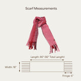 C.C Fall Winter Solid and Multicolored Woven Knit Scarf for Women