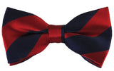 NYFASHION101 Men's College Stripe Adjustable Pre-Tied Bow Tie