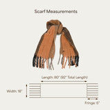 C.C Fall Winter Solid and Multicolored Woven Knit Scarf for Women